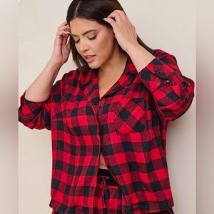 Torrid Red Plaid Button-Down